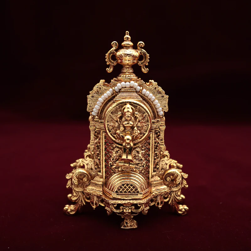 Premium Lakshmi Vimana Gopuram Kumkum Box